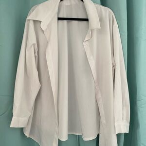 Classic White Button-Up Shirt